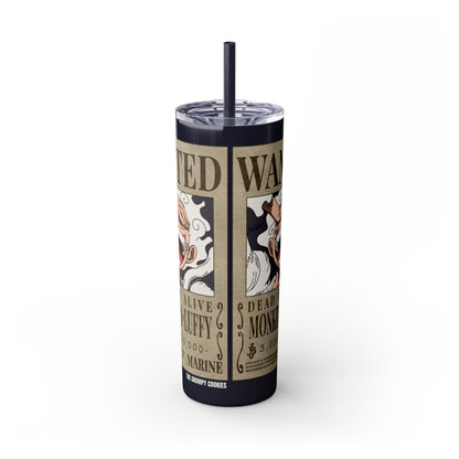 One Piece - Luffy Fifth Gear Skinny Tumbler with Straw, 20oz