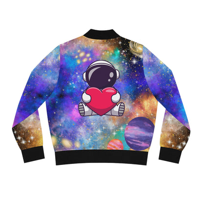 Astronaut Love Women's Bomber Jacket (AOP)