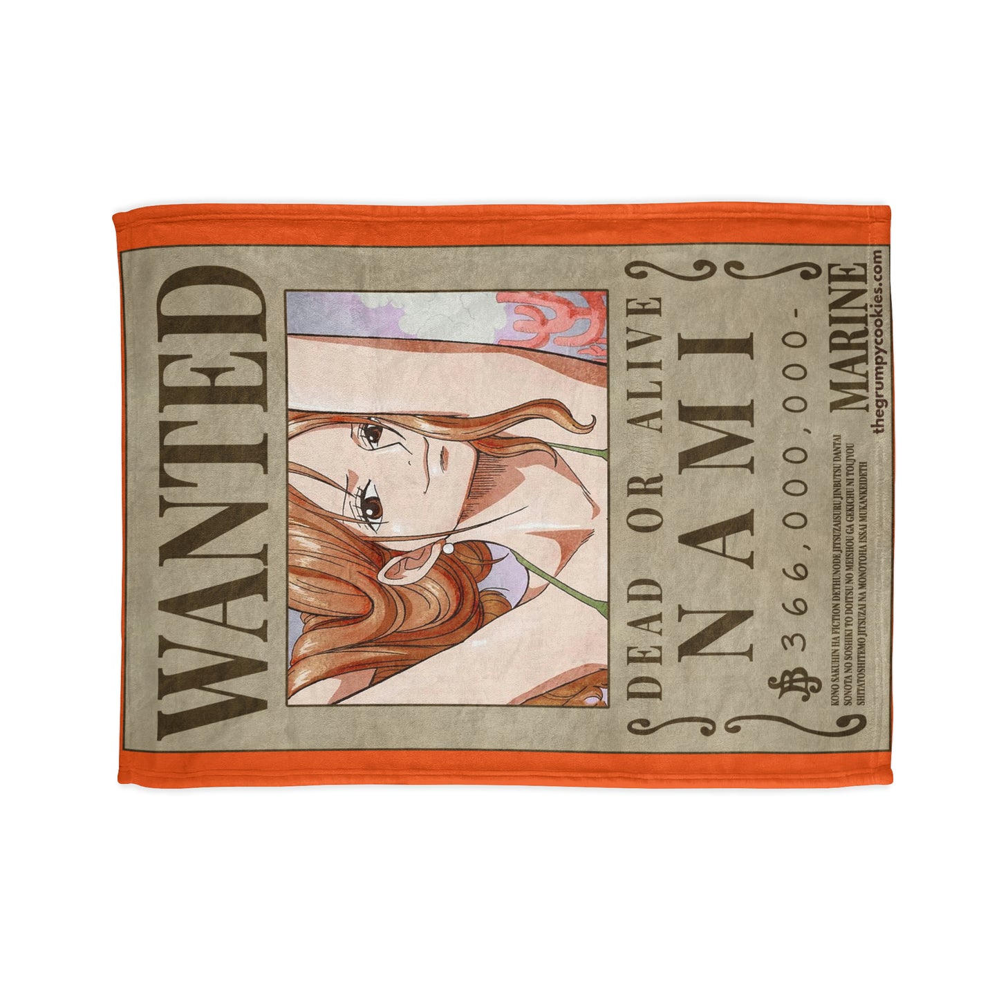 Nami Wanted Poster Polyester Blanket