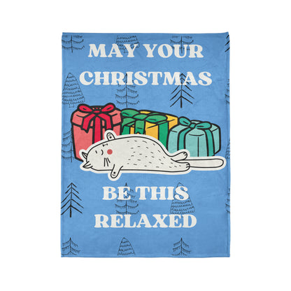 Relaxed Christmas Polyester Blanket