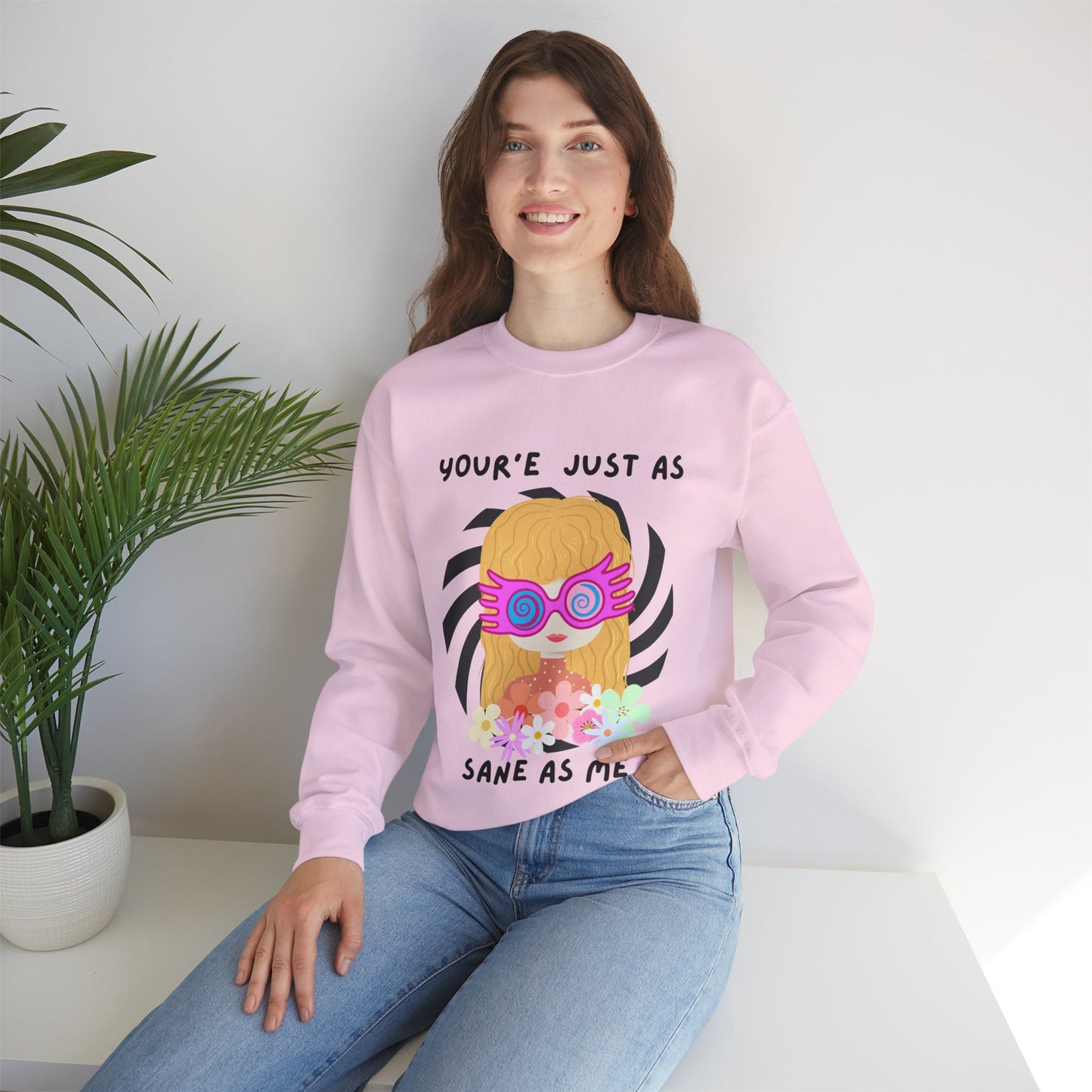 Just as Sane Unisex Heavy Blend™ Crewneck Sweatshirt