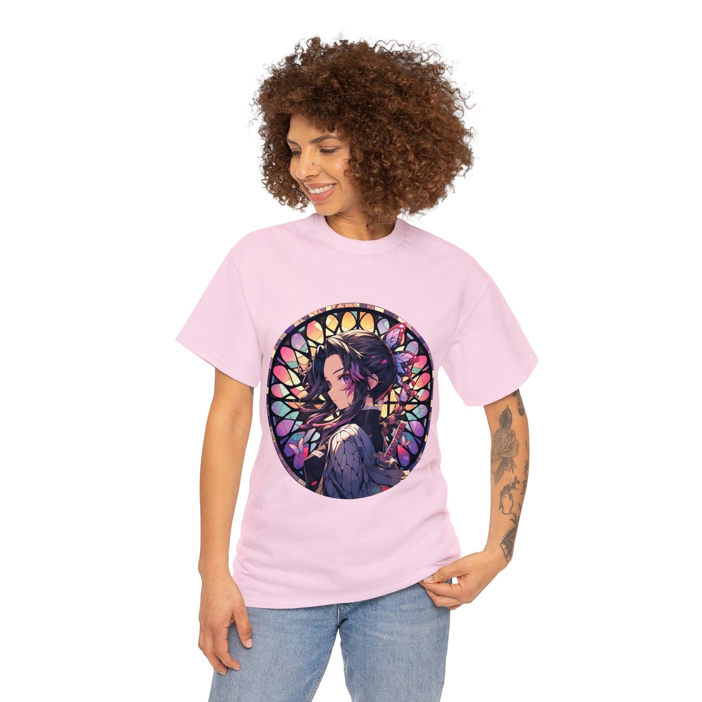 Stained Glass Shinobu Kocho Series Unisex Heavy Cotton Tee