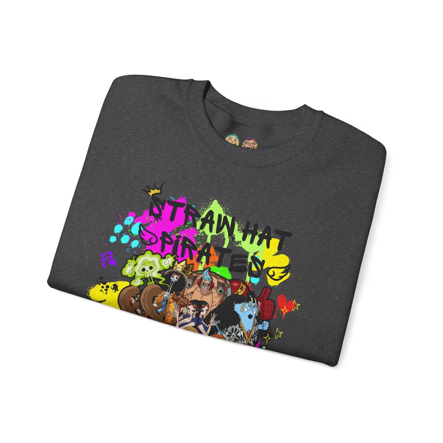One Piece - Graffiti Straw Hat Crew Unisex Heavy Blend™ Crewneck Sweatshirt