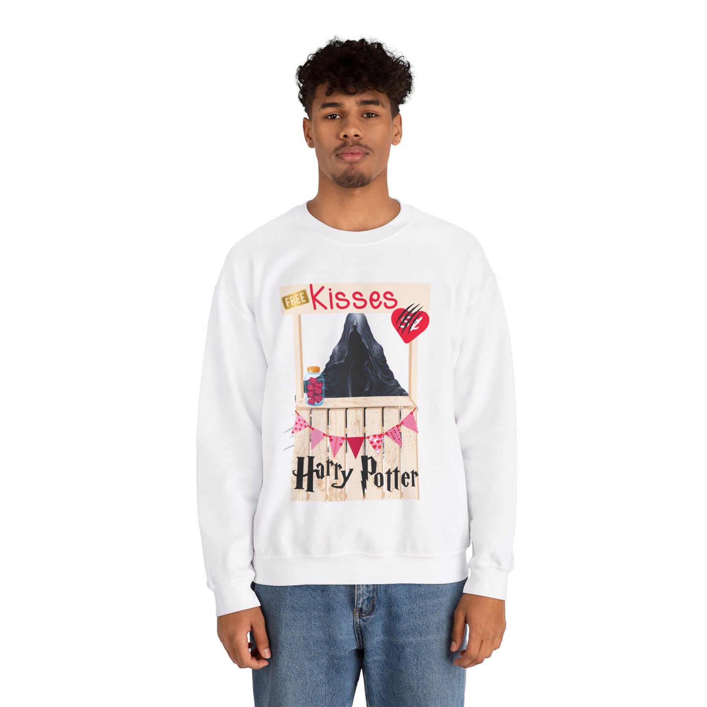 Free Kisses Unisex Heavy Blend™ Crewneck Sweatshirt