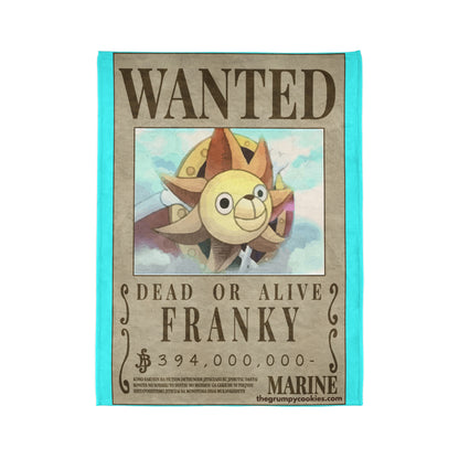 Franky Wanted Poster Polyester Blanket