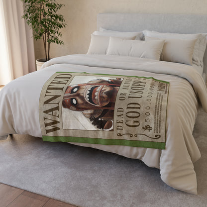 Usopp Wanted Poster Polyester Blanket