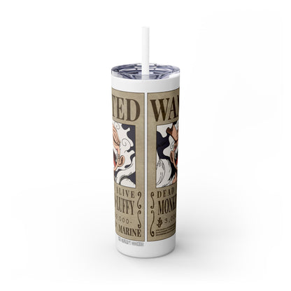 One Piece - Luffy Fifth Gear Skinny Tumbler with Straw, 20oz