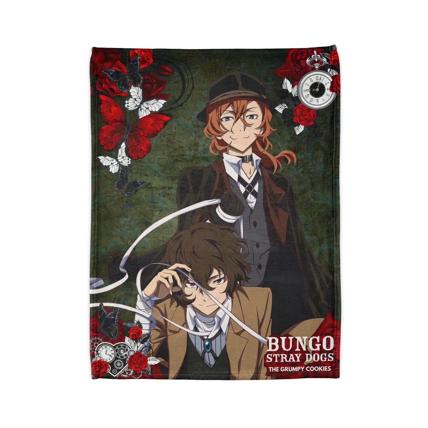 Bungo Stray Dogs- Twin Dark Polyester Blanket