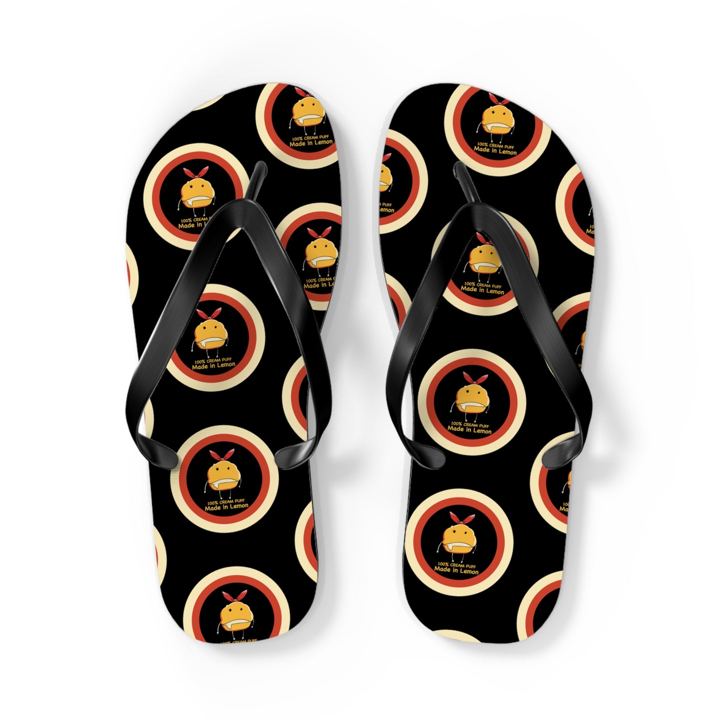 Made in Lemon Unisex Flip Flops