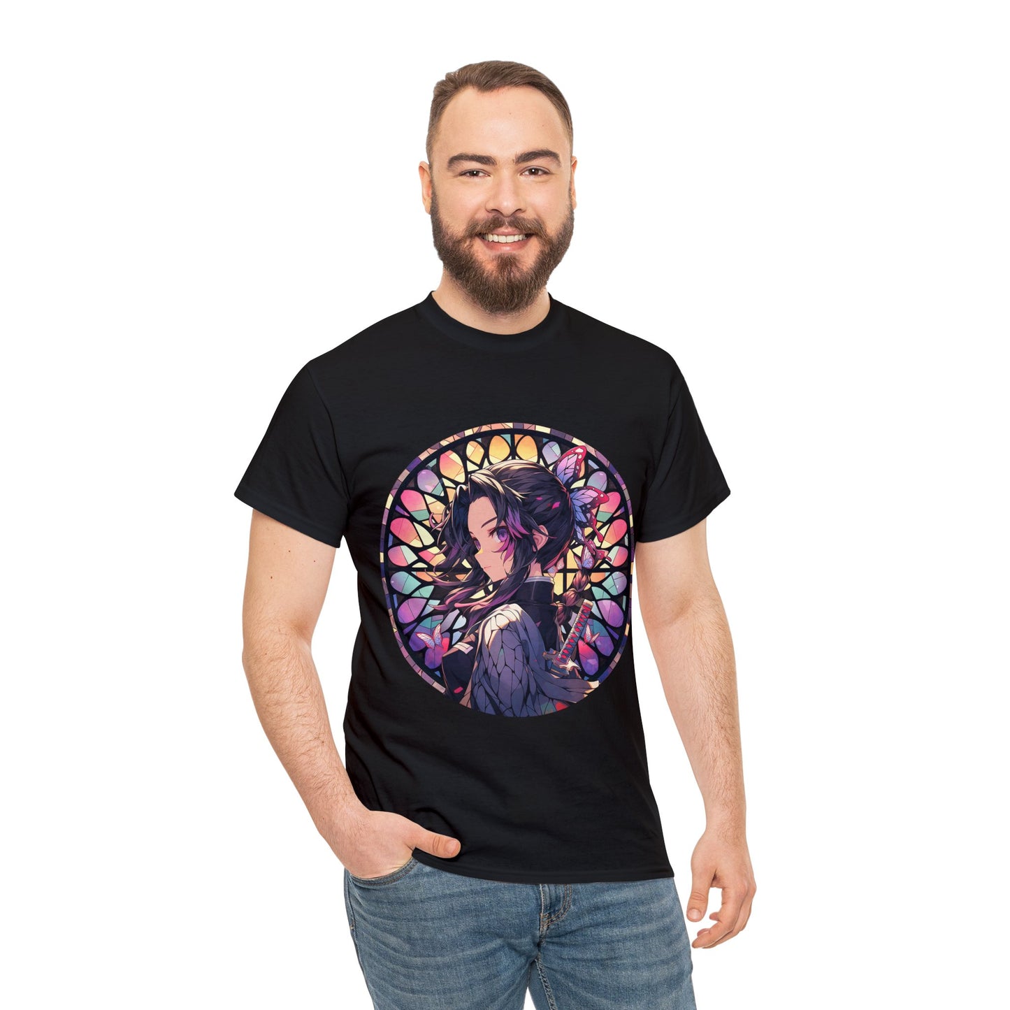 Stained Glass Shinobu Kocho Series Unisex Heavy Cotton Tee