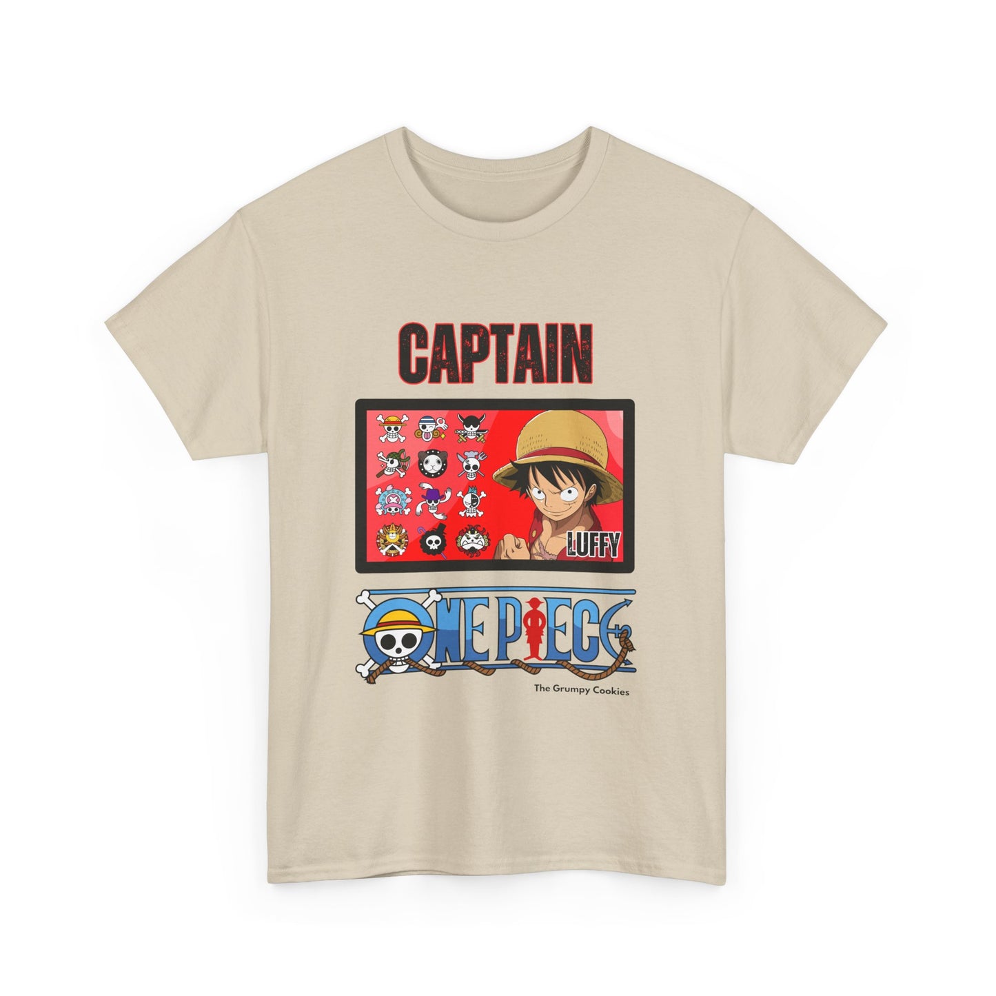 Captain Luffy Unisex Heavy Cotton Tee