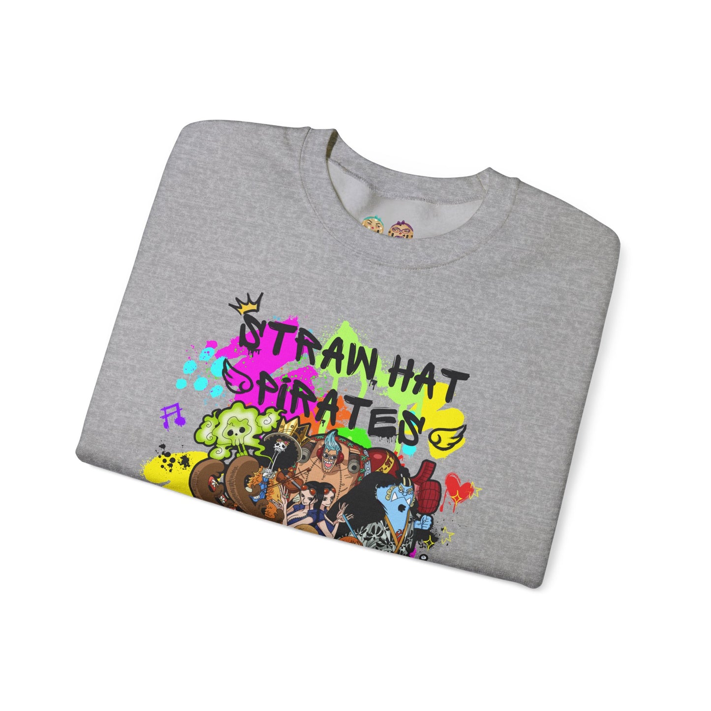 One Piece - Graffiti Straw Hat Crew Unisex Heavy Blend™ Crewneck Sweatshirt