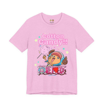 One Piece - Chopper Loves Cotton Candy Unisex Jersey Short Sleeve Tee