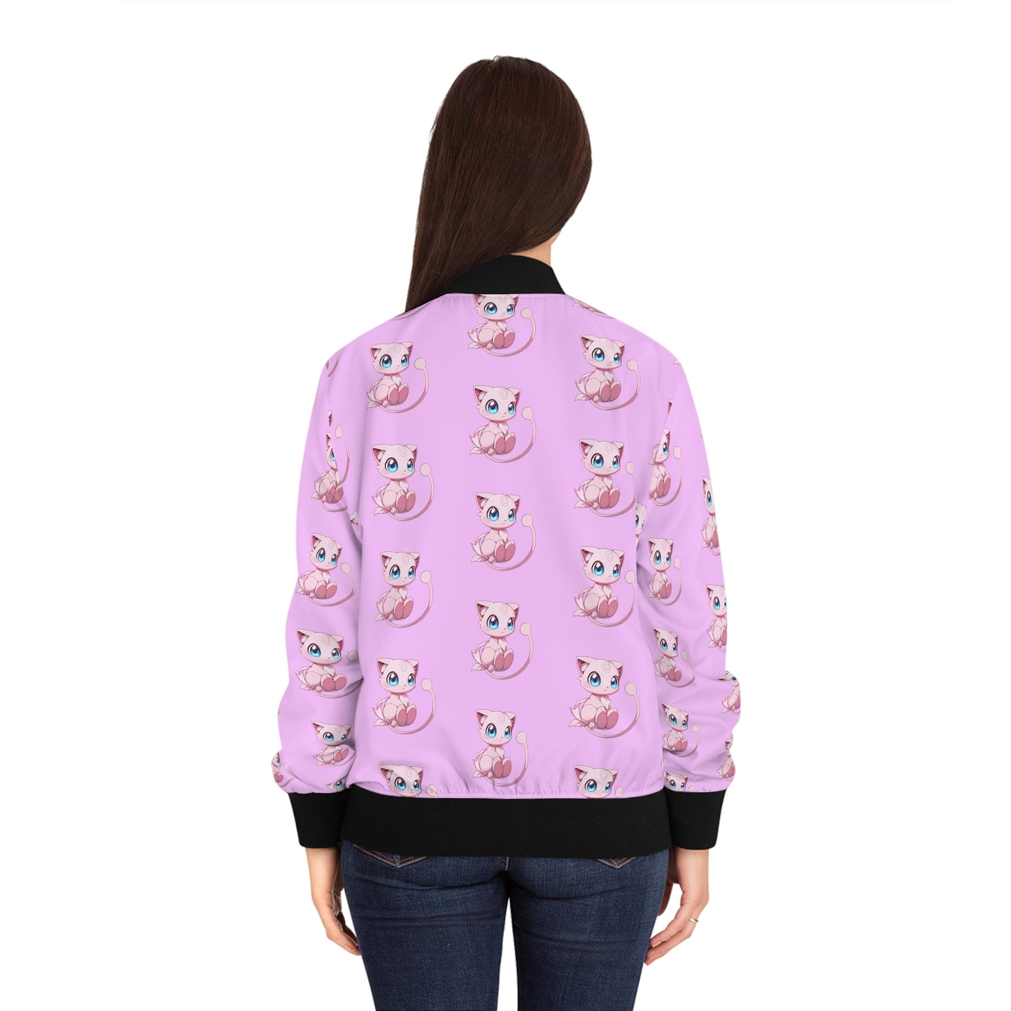 Mew Mew Women's Bomber Jacket (AOP)