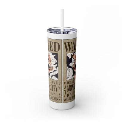 One Piece - Luffy Fifth Gear Skinny Tumbler with Straw, 20oz