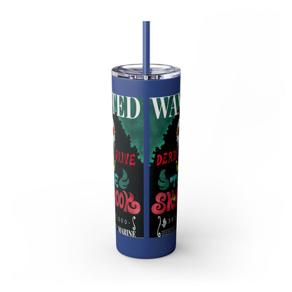 One Piece - Brook Wanted Poster Tumbler with Straw, 20oz