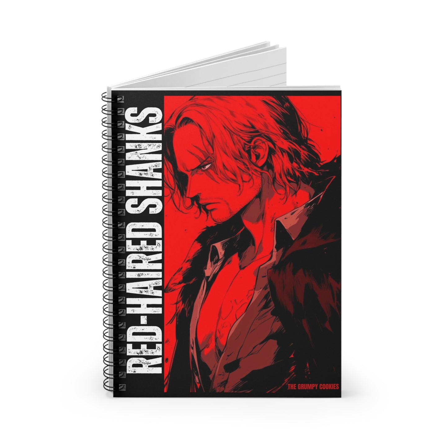 One Piece - Red Hot Shanks Ruled Notebook