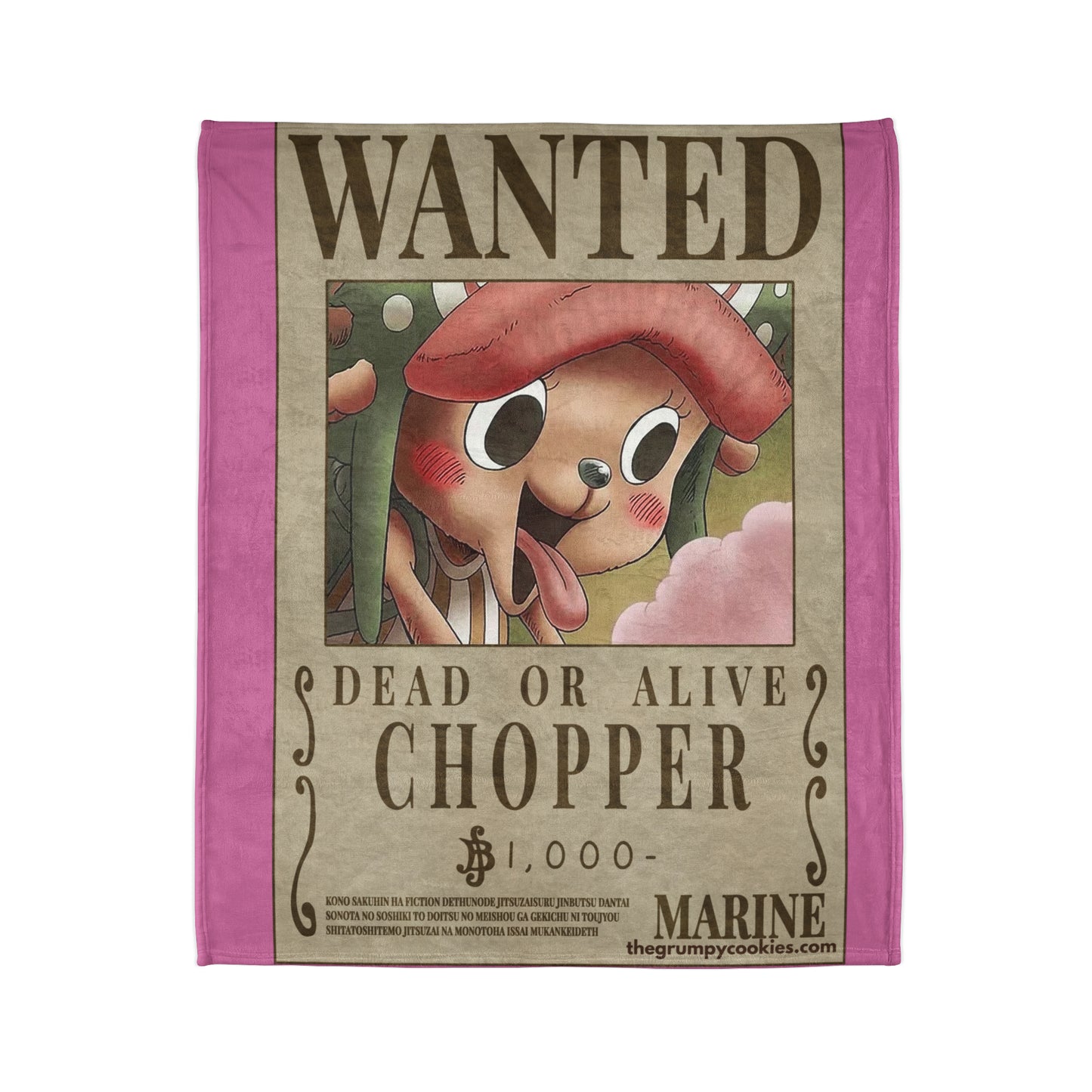 Chopper Wanted Poster Polyester Blanket