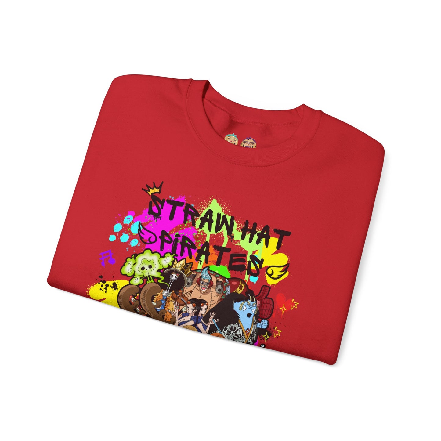 One Piece - Graffiti Straw Hat Crew Unisex Heavy Blend™ Crewneck Sweatshirt