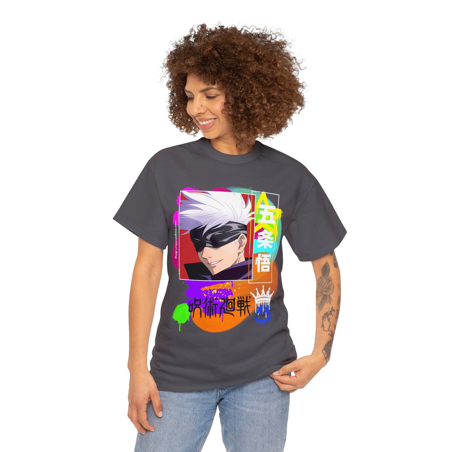 Gojo's Side Smile Unisex Heavy Cotton Tee