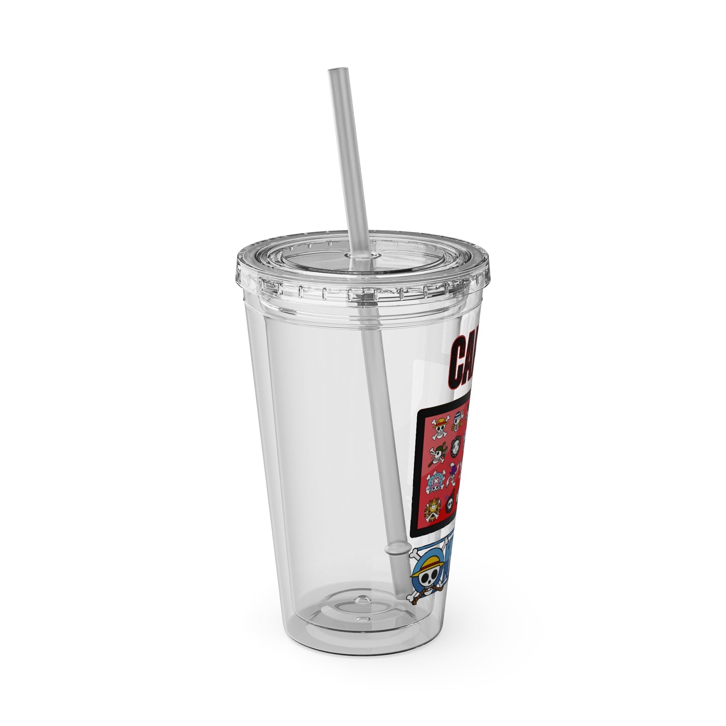 One Piece- Captain Luffy Sunsplash Tumbler with Straw, 16oz