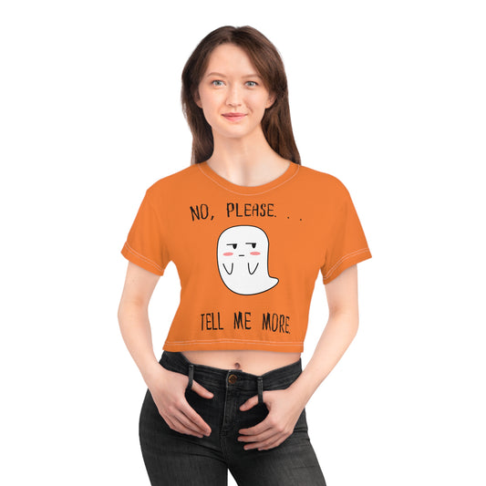 Winston The Ghost Orange Crop Tee