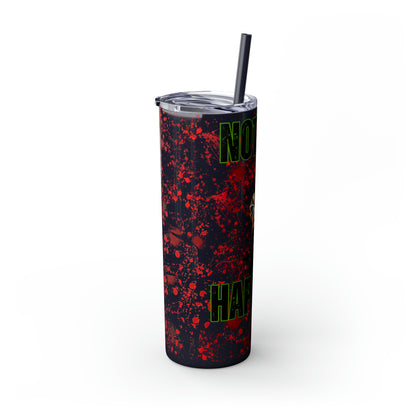 Zoro Nothing Happened Skinny Tumbler with Straw, 20oz