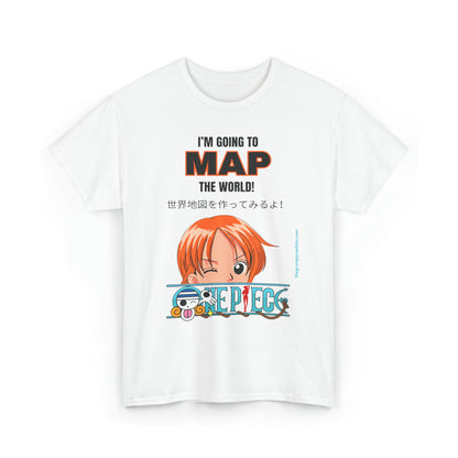 Map the World Unisex Heavy Cotton Tee