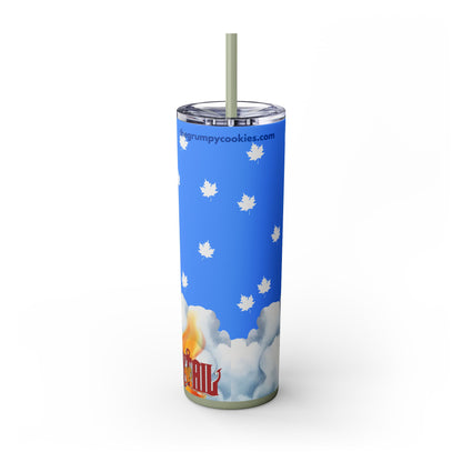 Happy As Can Be Skinny Tumbler with Straw, 20oz