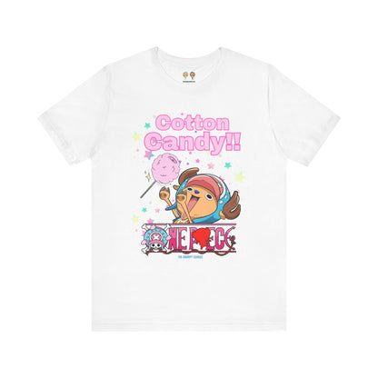 One Piece - Chopper Loves Cotton Candy Unisex Jersey Short Sleeve Tee