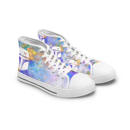 Boba Fett Women's White High Top Sneakers