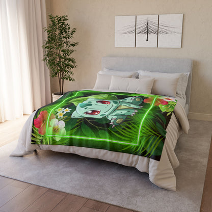 Pokemon- Aloha Bulba Polyester Blanket