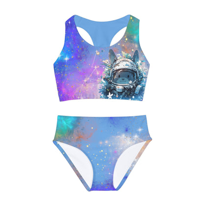 Totoro in Space Girls Two Piece Swimsuit