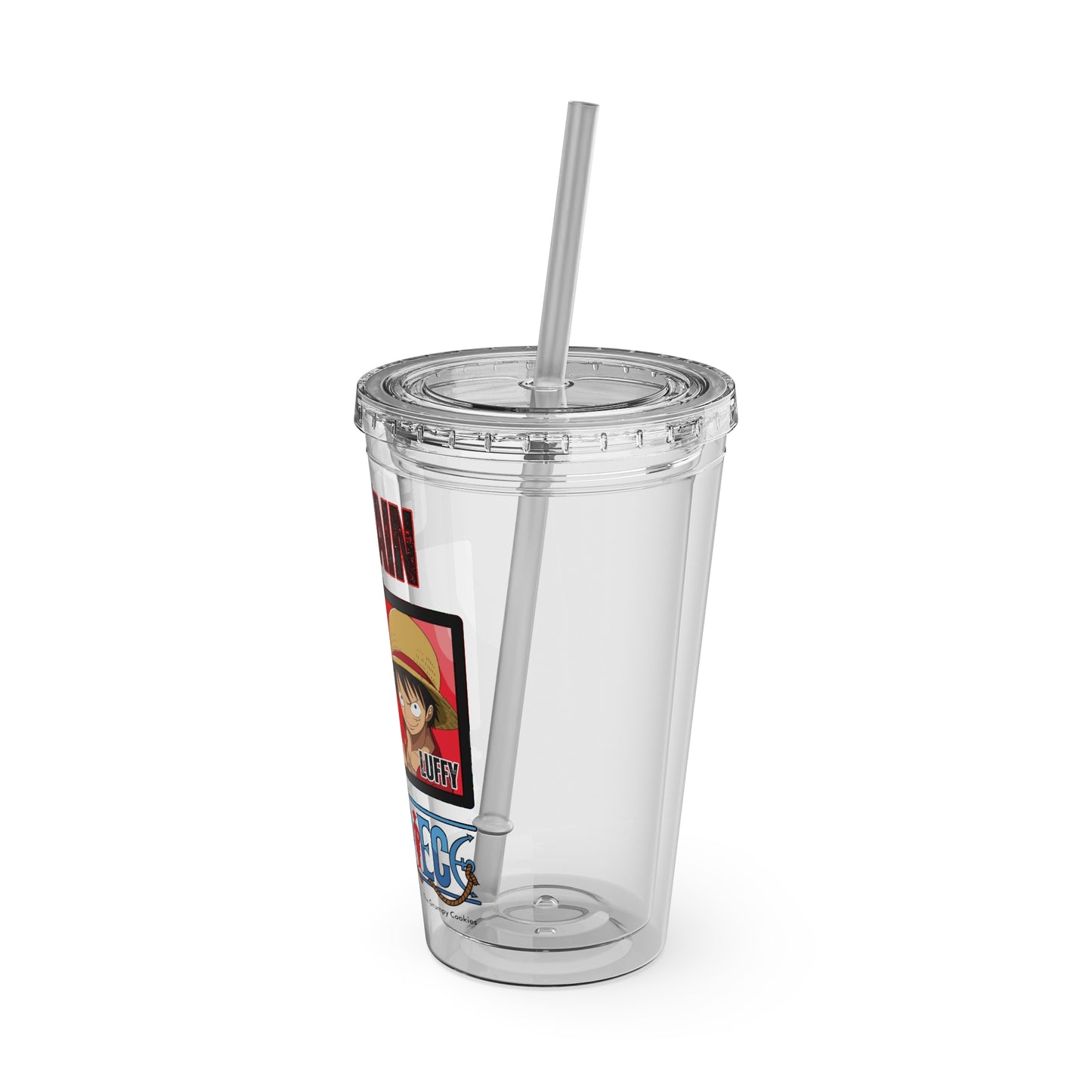 One Piece- Captain Luffy Sunsplash Tumbler with Straw, 16oz