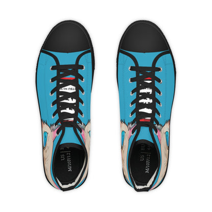 Savage Beauty Inosuke Men's High Top Turquoise Sneakers