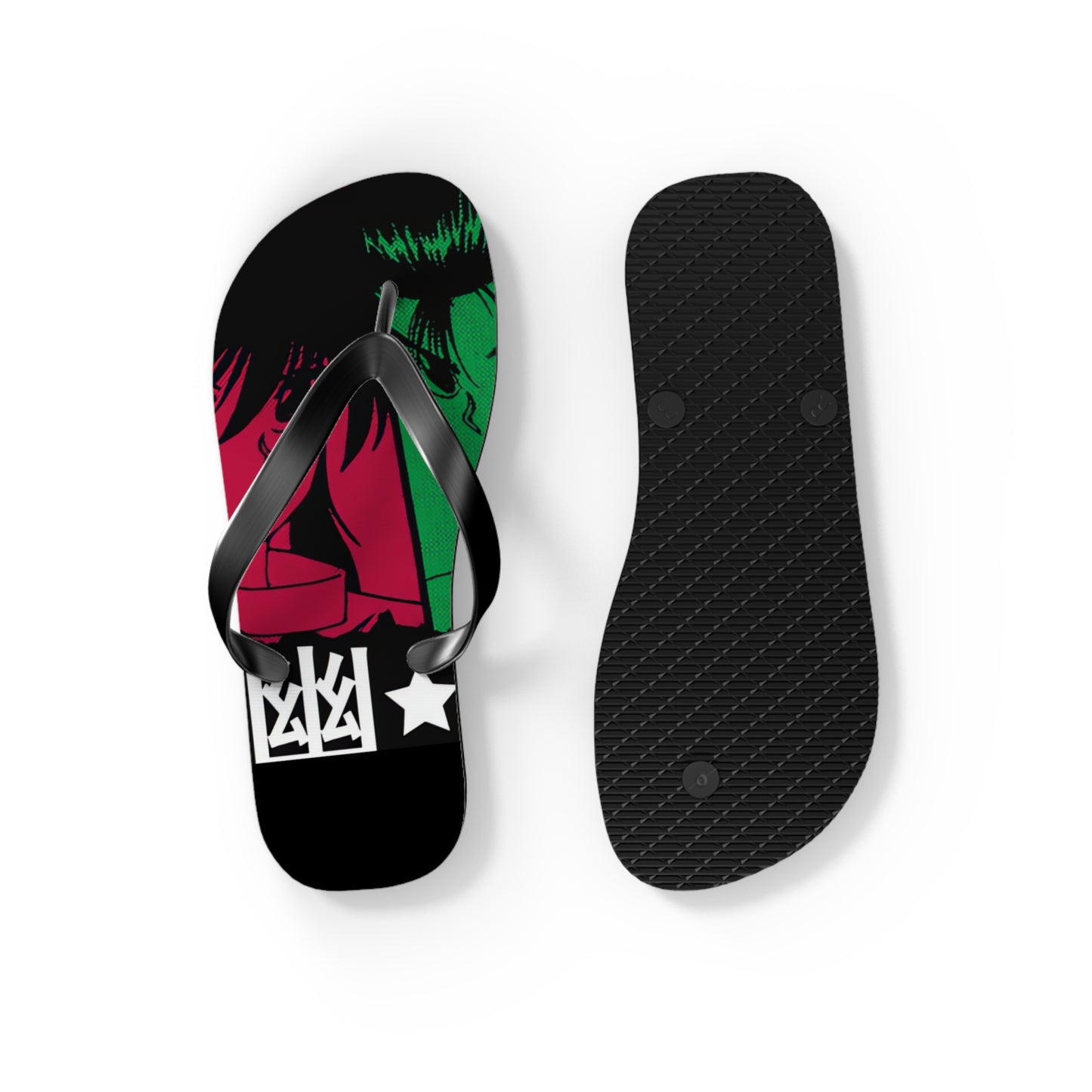 Yu Yu Hakusho Power of Four Unisex Flip Flops