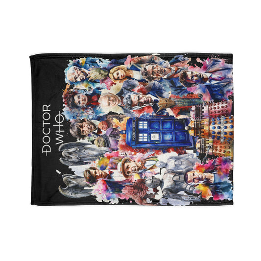 Dr Who - The Doctor and his Foes Polyester Blanket