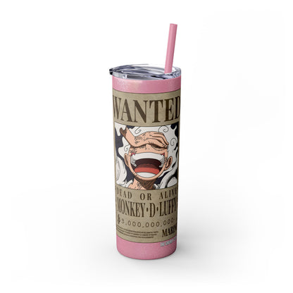 One Piece - Luffy Fifth Gear Skinny Tumbler with Straw, 20oz