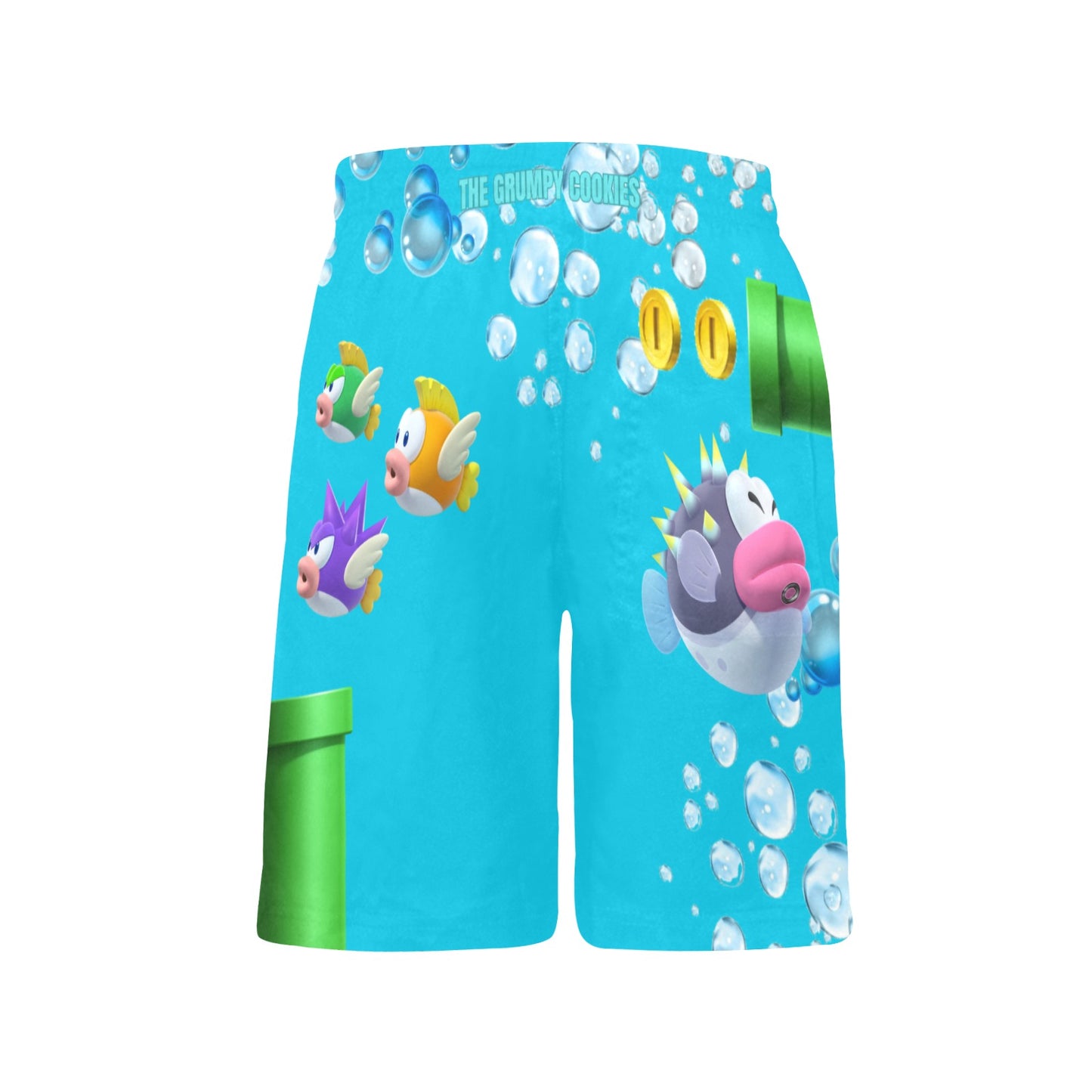 Mario Bros. - Underwater Mario Boys' Causal Beach Shorts