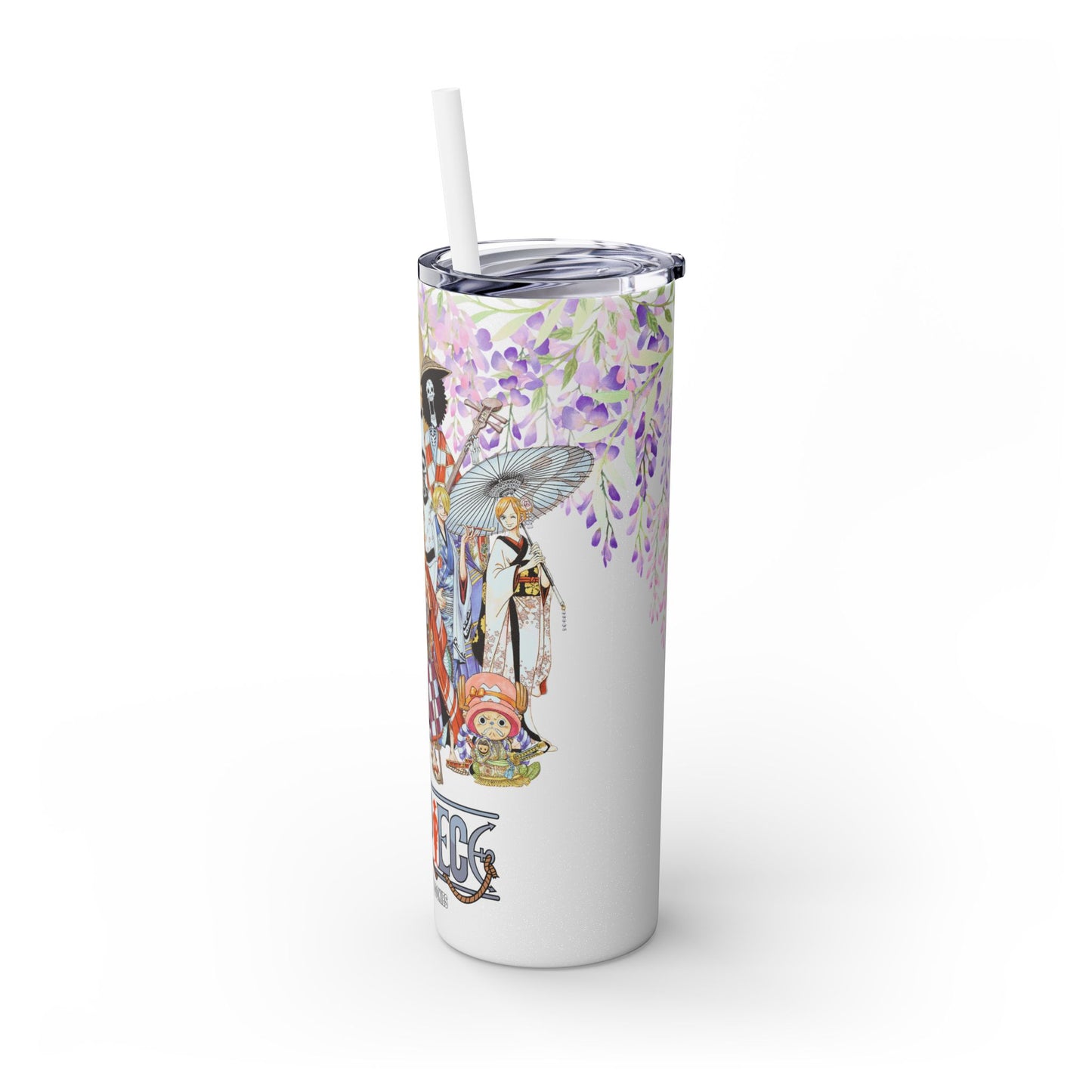 One Piece - Wano and Wisteria Tumbler with Straw, 20oz