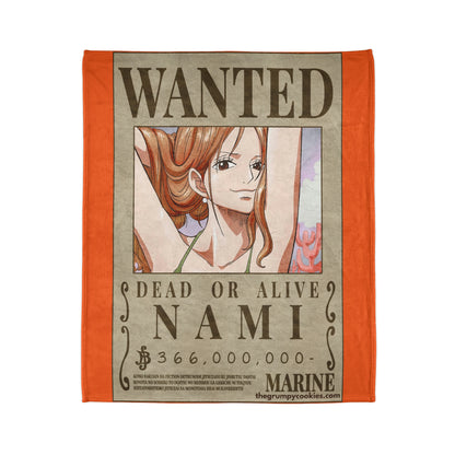 Nami Wanted Poster Polyester Blanket