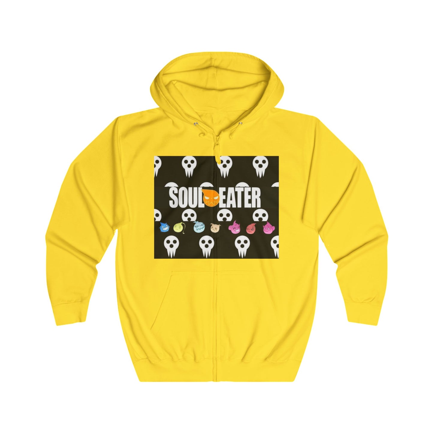 Soul Eater - Chillin with Souls Unisex Full Zip Hoodie