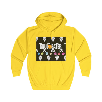 Soul Eater - Chillin with Souls Unisex Full Zip Hoodie