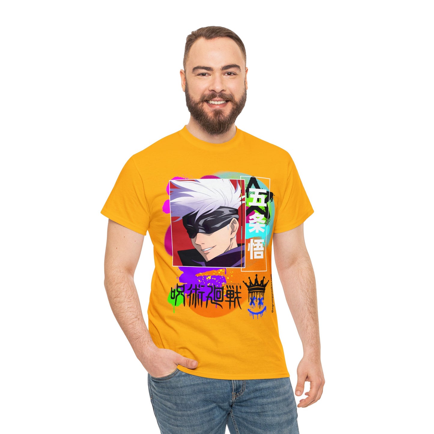 Gojo's Side Smile Unisex Heavy Cotton Tee