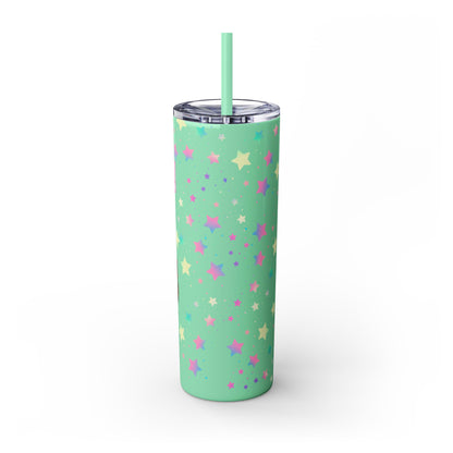 One Piece - Chopper Loves Cotton Candy Skinny Tumbler with Straw, 20oz