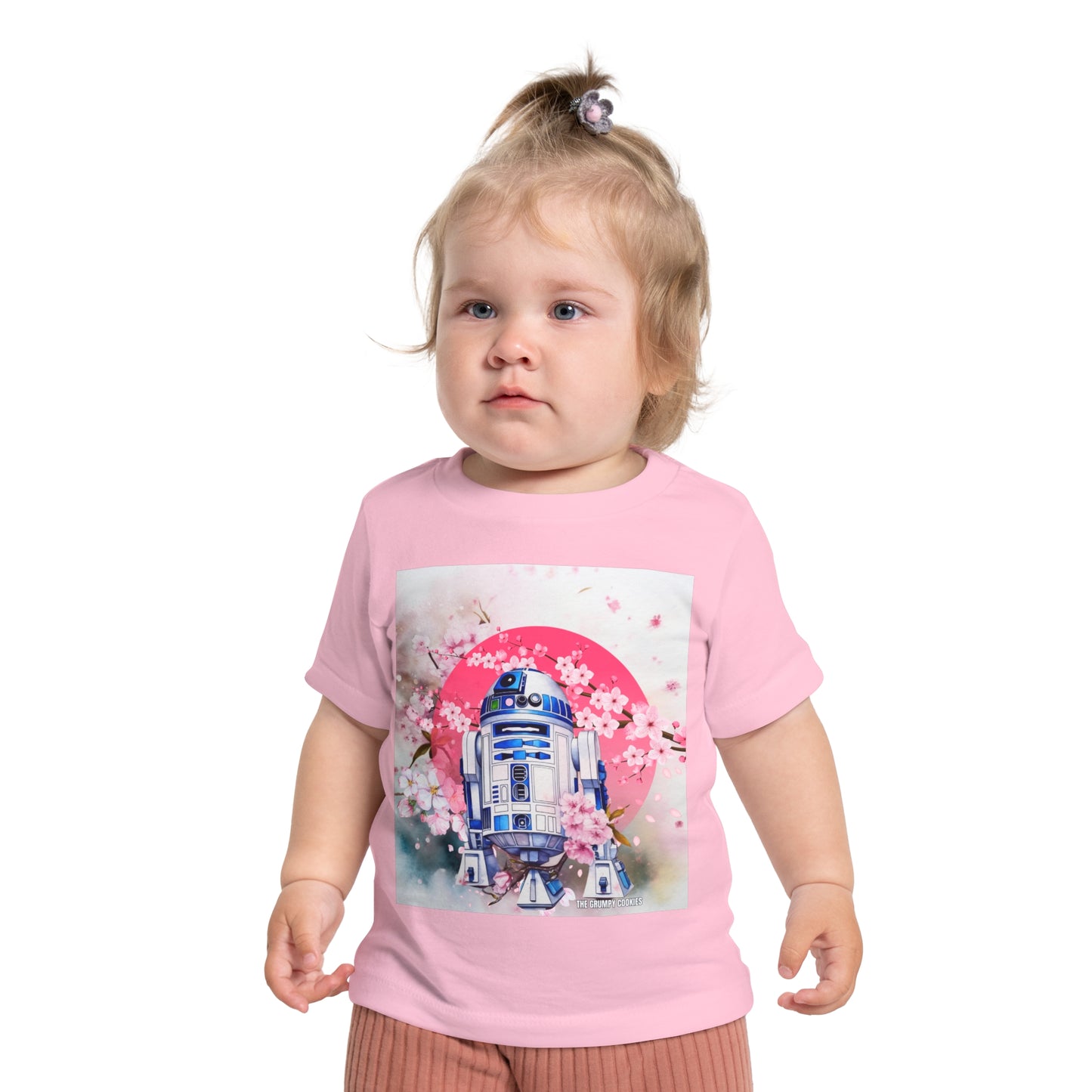 Star Wars - Cherry Blossom R2D2 Baby Short Sleeve T-Shirt
