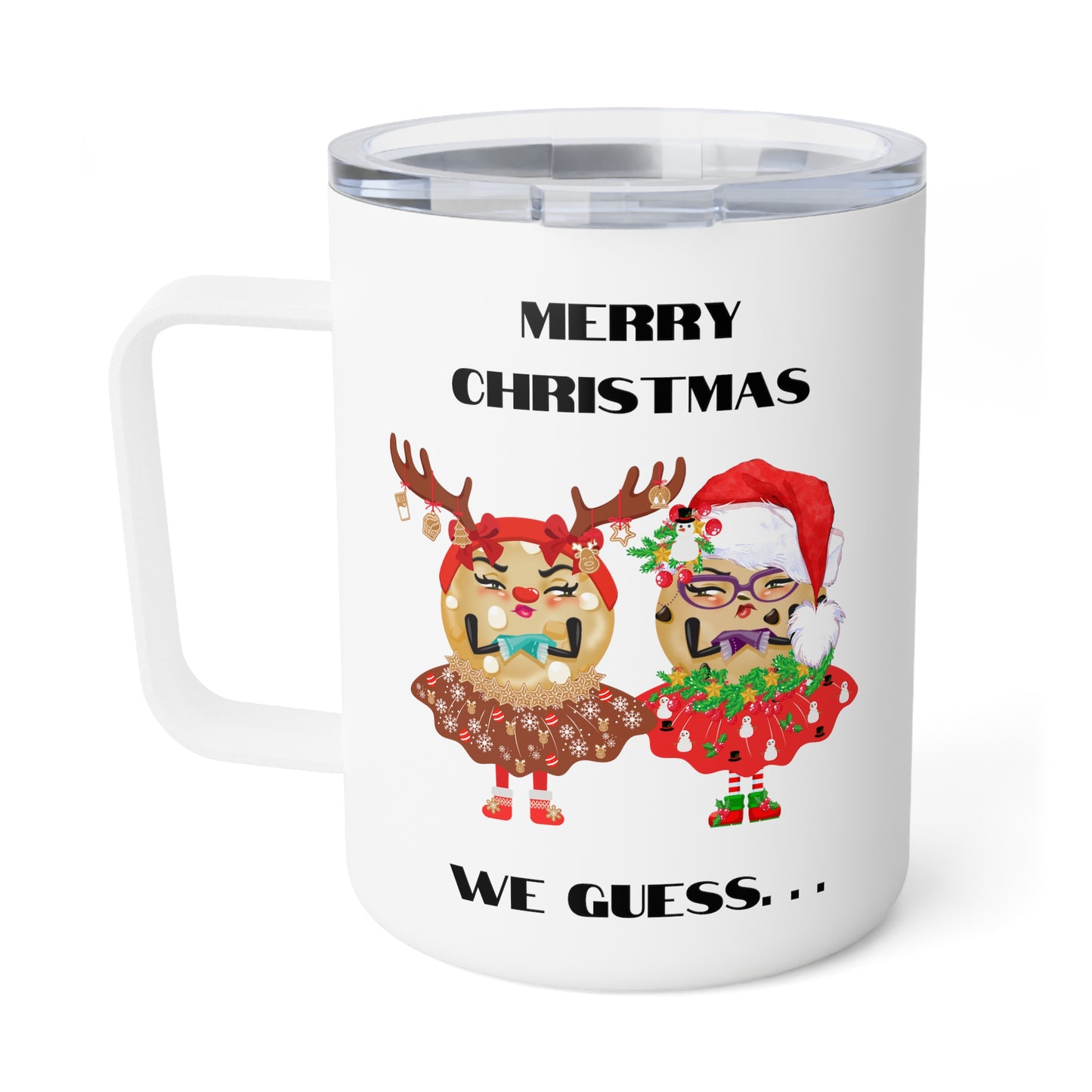 Merry Christmas... We Guess Insulated Coffee Mug, 10oz