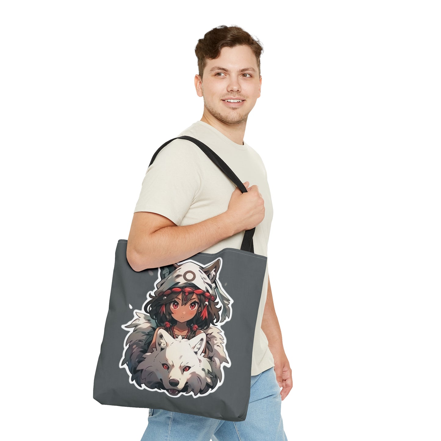 Princess Mononoke Grey Tote Bag