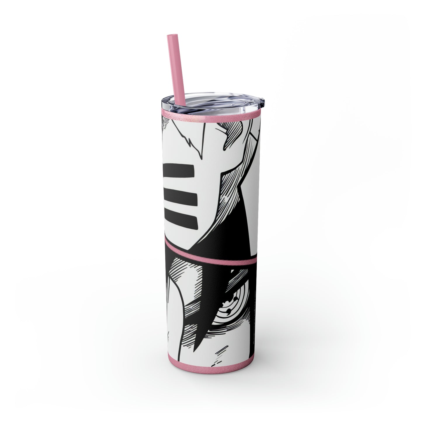 Naruto and Sasuke Skinny Tumbler with Straw, 20oz