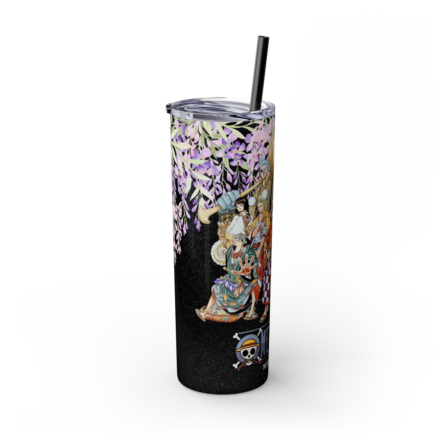 One Piece - Wano and Wisteria Tumbler with Straw, 20oz